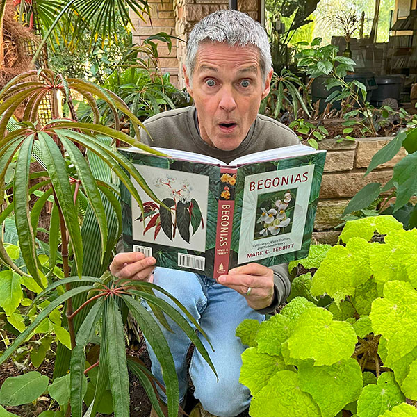 Daniel Sparler with begonia book
