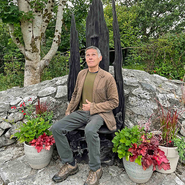 Daniel Sparler on the Bog Throne